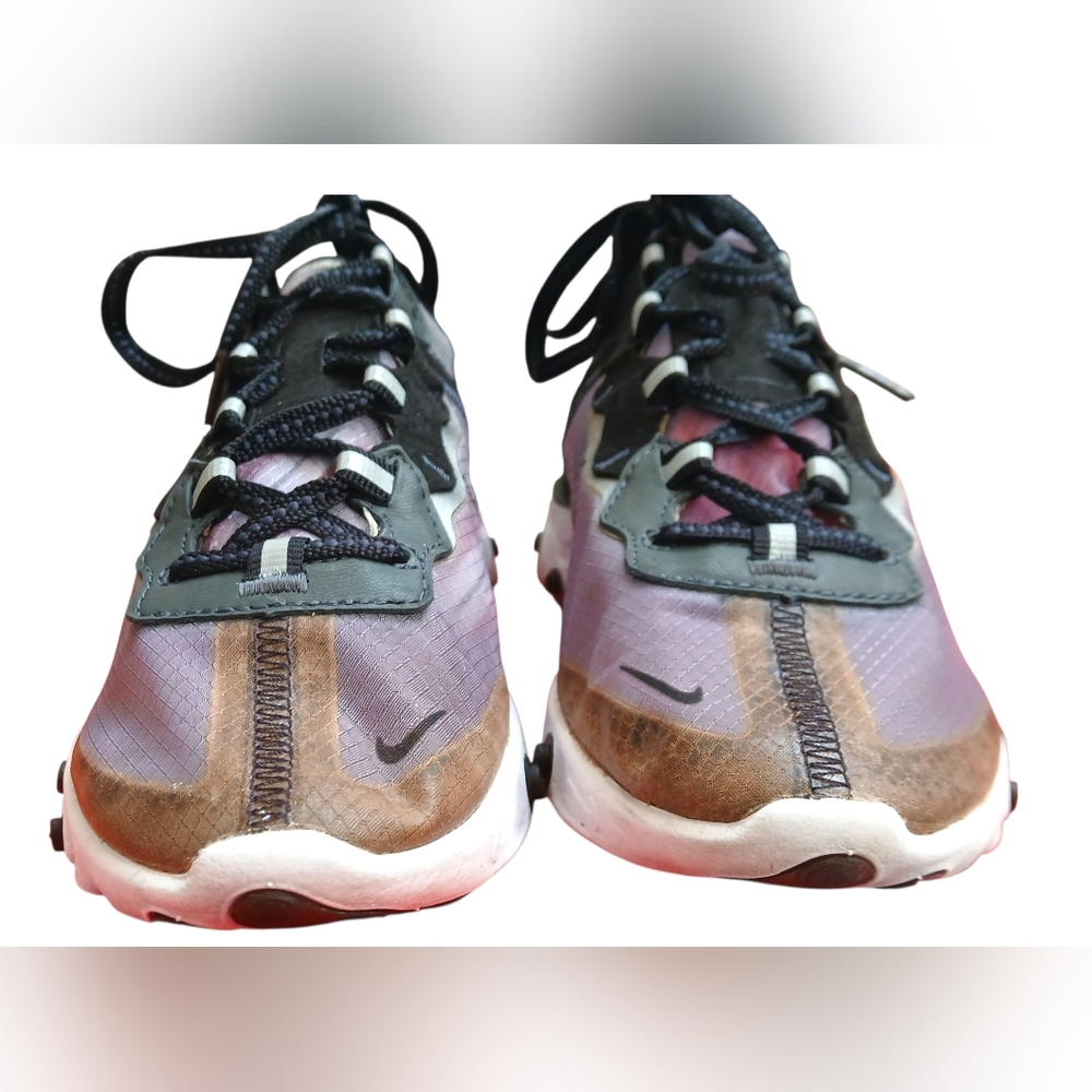 Nike React Element 87 Men's Sneakers - Black and Gray- Size 6 - Picture 4 of 16